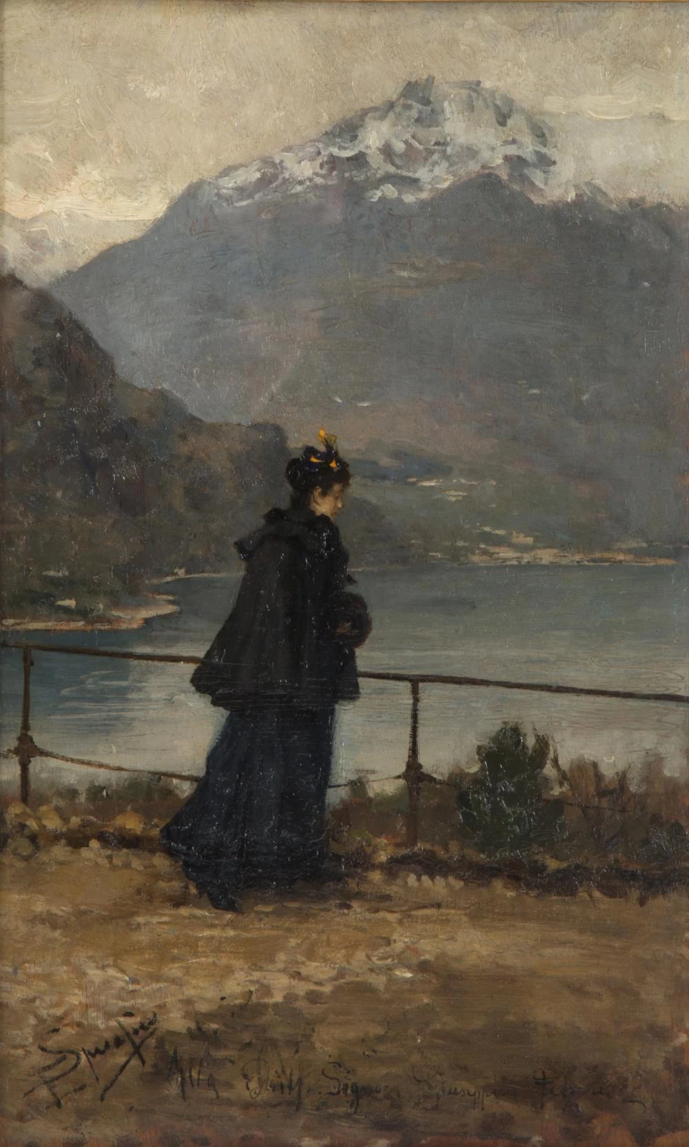 Donna al lago